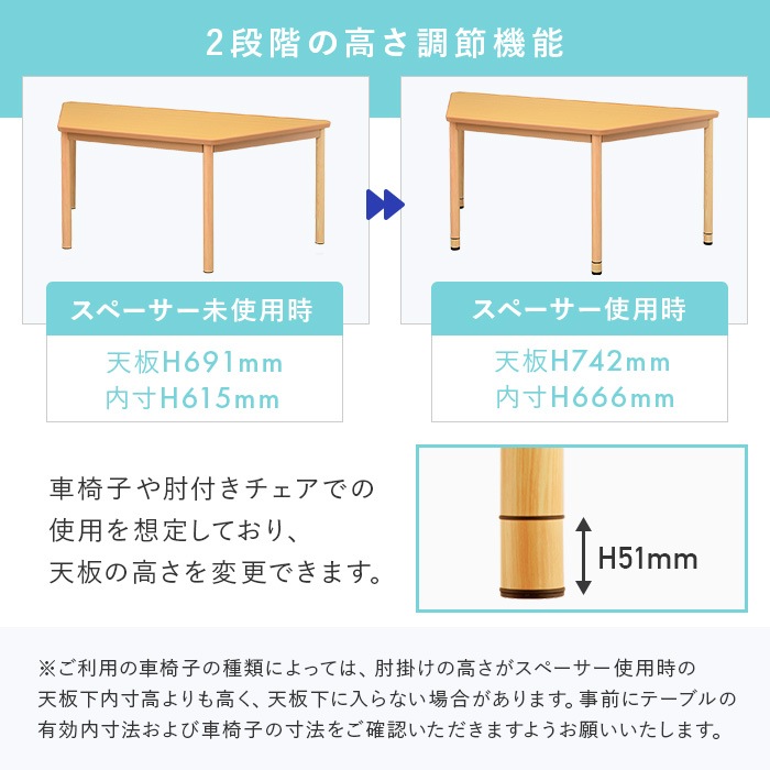 二段階高さ調整可能！ヘキサテーブル内側天板付き 13_000000034281.jpg?1695357006