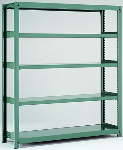 スチールラック 中量ラック 5段 耐荷重500kg 幅900×奥行750×高さ1800mm 5MH-6375-5