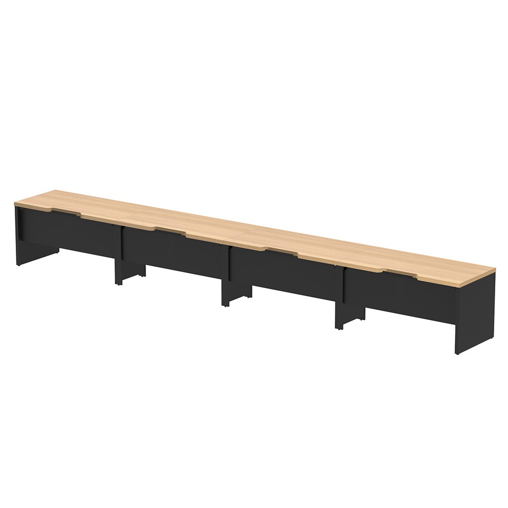 フリーアドレスデスク ハーフ 幅5600×奥行700mm オフィスデスク ワーク