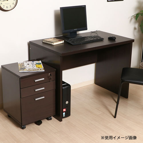 デスク ワゴン セット 2点セット 幅1010×奥行590×高さ725mm サイド