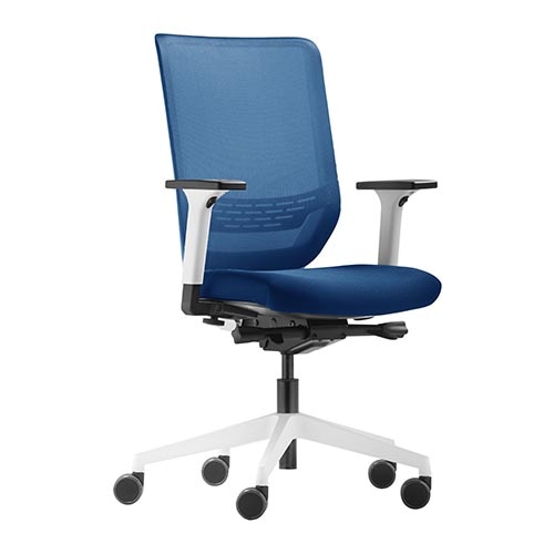 FJ DC RC　デスクチェア　ブラック＊ブルー　ワーキングチェア FJ DC RC デスクチェア ブラック＊ブルー ワーキングチェア