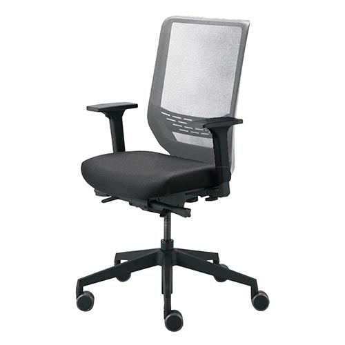 To-sync DAUPHIN ブラック/ホワイトフレーム オフィスチェア