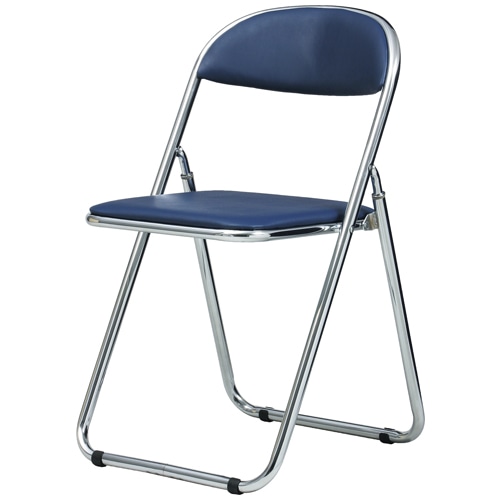 パイプ椅子 4脚セット 折りたたみ レザー張り 会議用チェア SFC-2M-S