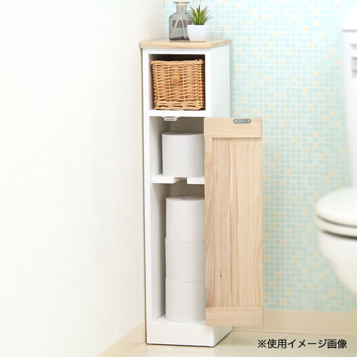 トイレラック 幅190×奥行210×高さ785mm スリムタイプ トイレ用品収納