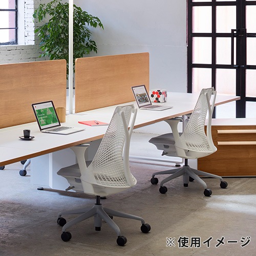 オフィスチェア ハーマンミラー セイルチェア スレートグレー デスク