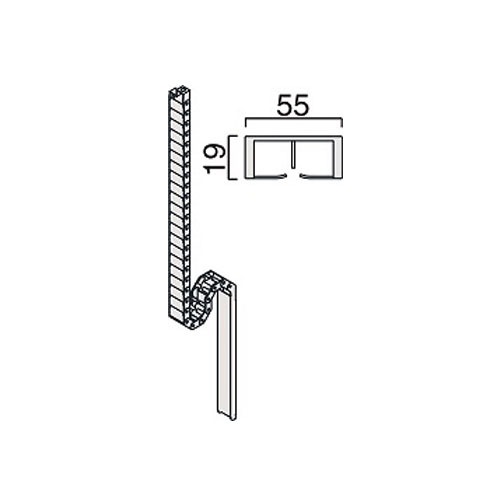 カイト ケーブルガード オカムラ ストライカースイフトデスク用 ケーブル