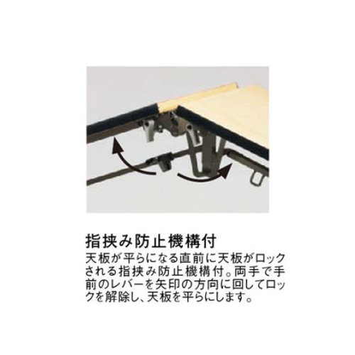 折りたたみテーブル 長机 フライト式 幅1800×奥行750mm 会議用テーブル 