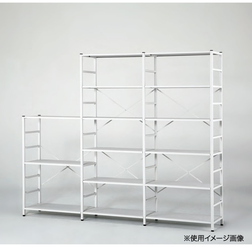 スチールラック 部品一式 + 棚板2枚 スチールラック 追加棚板 2枚 耐荷重幅750×奥行400×厚さ23mm RAT-2T