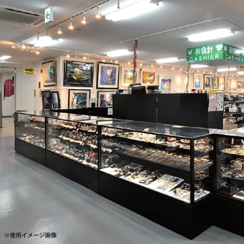ショーケース ルミグラス 平ケース 引戸 幅900×奥行450mm LMMF09C09P