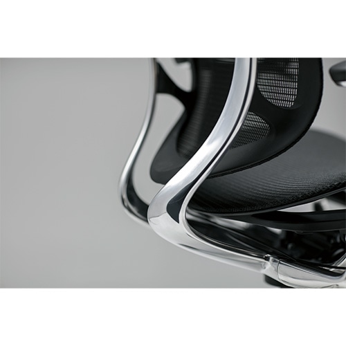 コンテッサ セコンダ オカムラ 固定肘 座革 CC48BW-FPT（商品番号：56