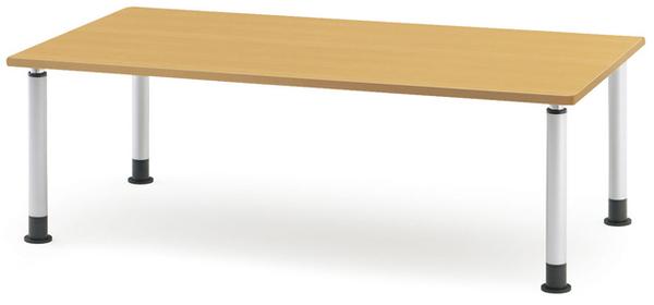 ミーティングテーブル 幅1800×奥行900mm キャスター脚 アジャスター脚