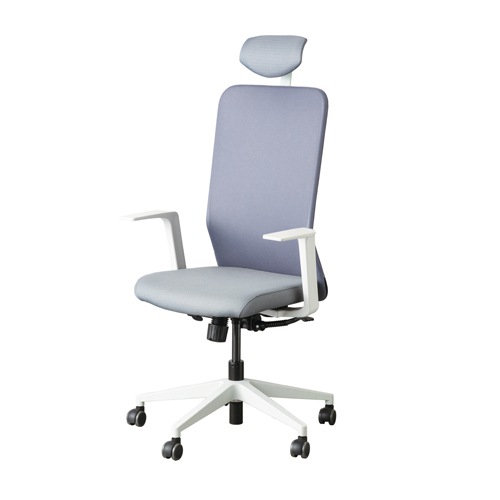 オフィスチェア ブラック グレー キャスター付き デスクチェア KSC