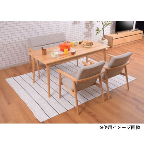 ダイニングソファ RTO-882 2人掛け ベンチ 木製 布 通販（商品