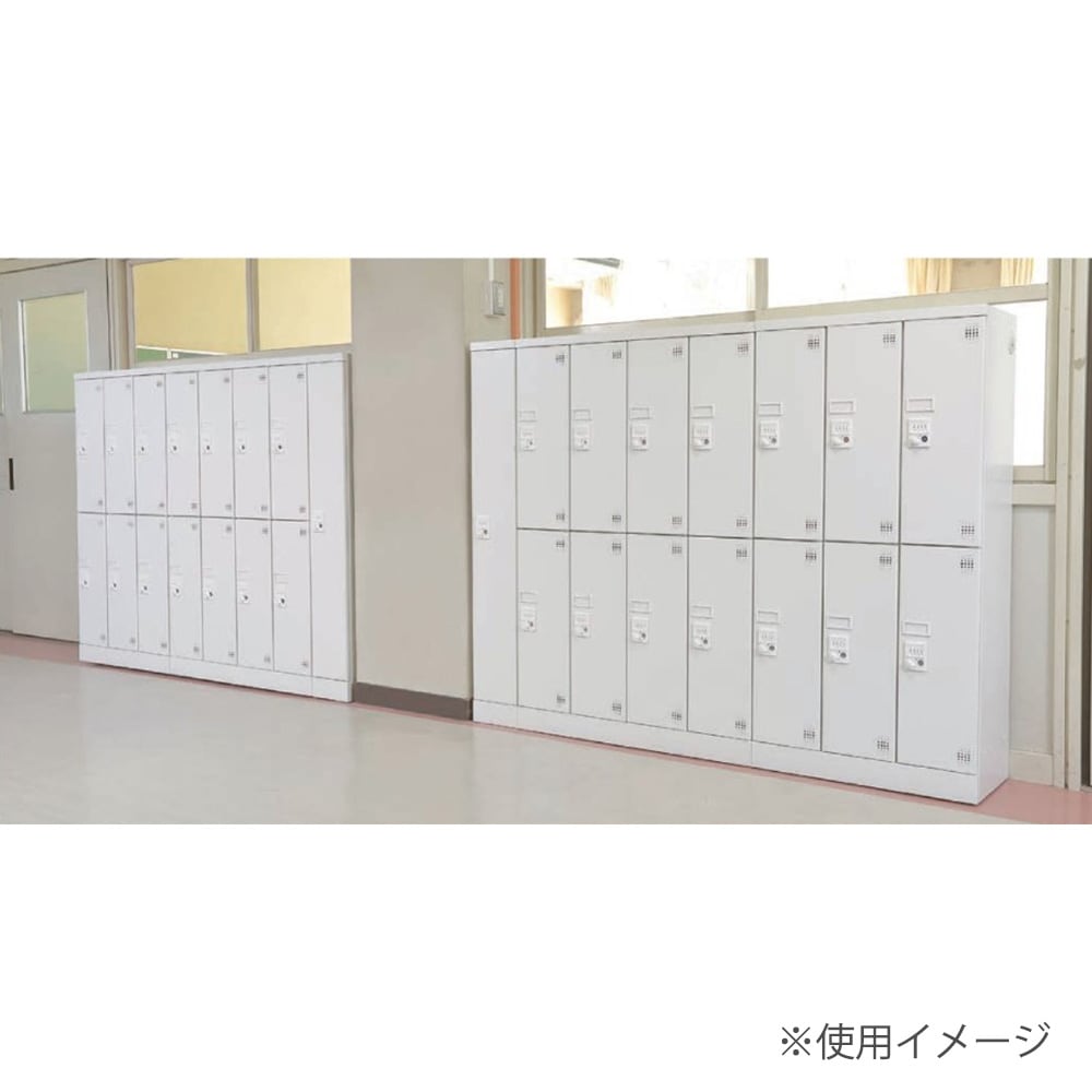 PCロッカー 3列2段 6人用 高さ1365mm ブックエンド付 USL-PCSS613