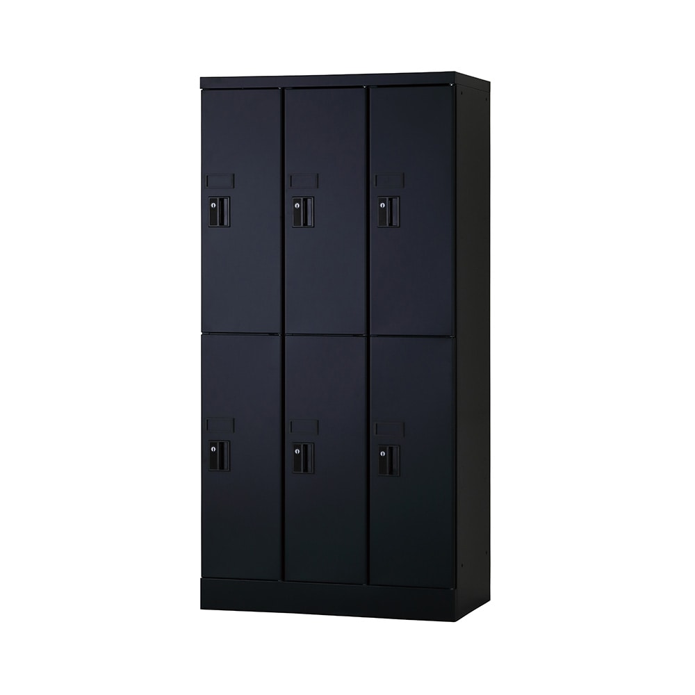 ロッカーの扉 PCロッカー 3列2段 6人用 高さ1365mm ブックエンド付 USL-PCSS613