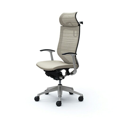 メッシュチェア リクライニング ハイバック バロン オカムラ CP48DR-FGR