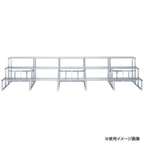 ひな段 3段目枠 奥行300mm 単品ユニット ユニット 部品 折りたたみ式 