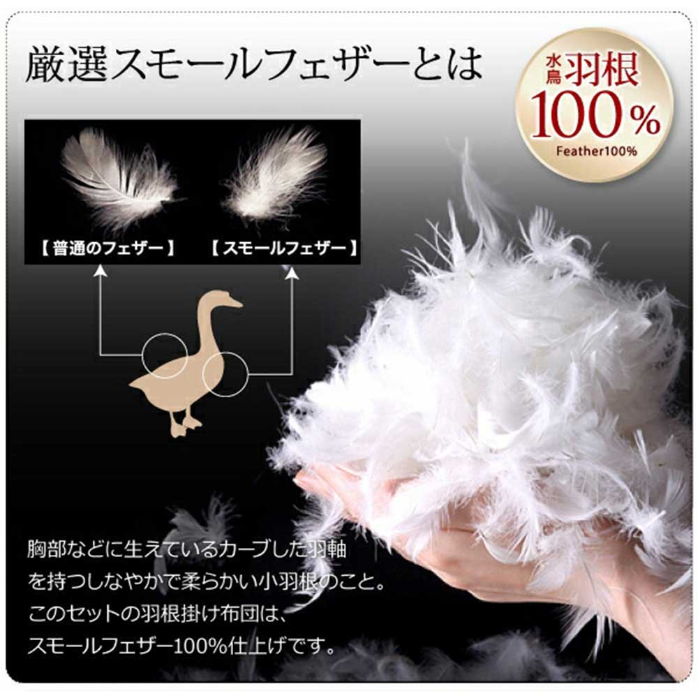 布団セット セミダブル 8点セット 布団 羽根布団 a101019040203001