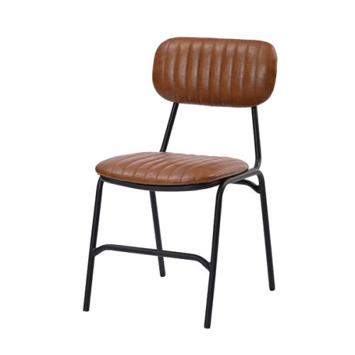 ダイニングチェア カフェチェア 椅子 アイアン脚 レザー RLC320（商品