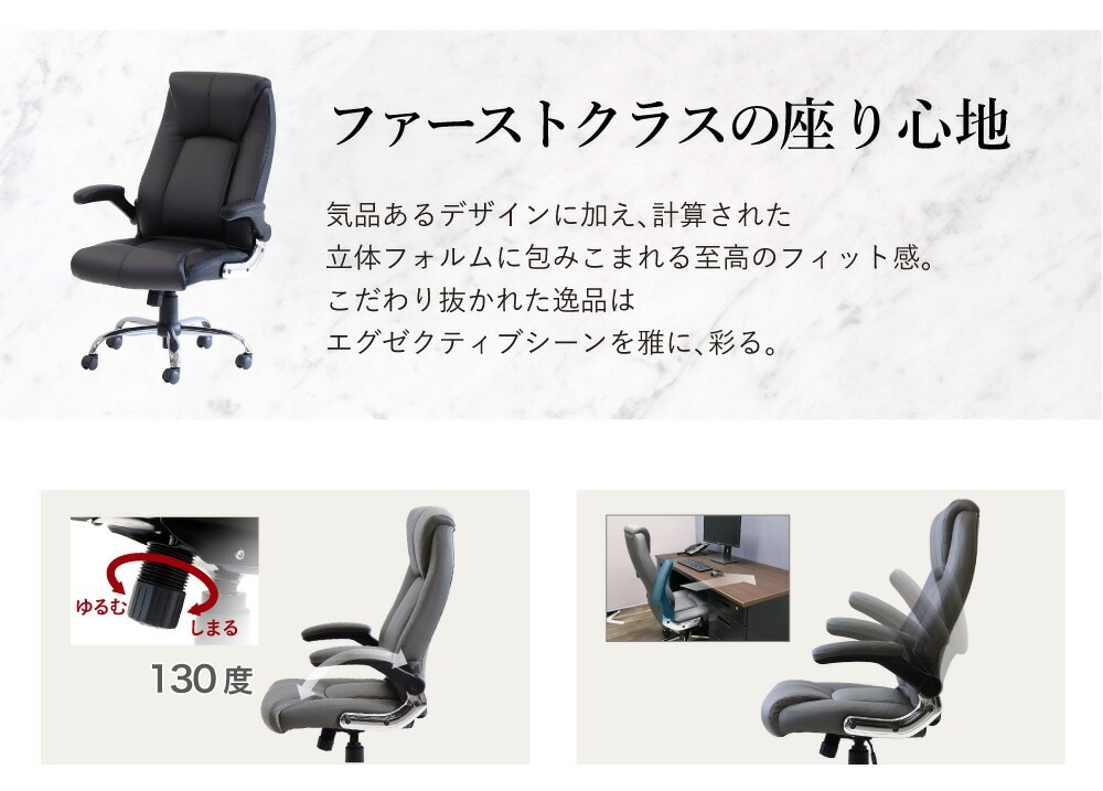 エグゼクティブデスク 両袖机 W1400 + チェアセット 役員用デスク 高