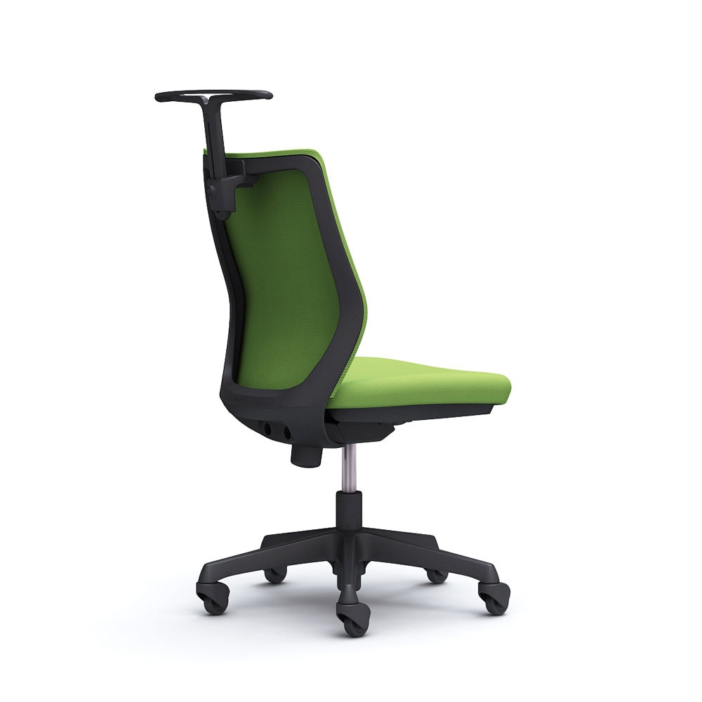 CG18JR FZH5 |オカムラ CG-M 肘無 背パッド ハンガー有 ライムグリーン (メーカー直送) オカムラ CG-M 肘無 背パッド ハンガー有 ブラックボディ ゴム