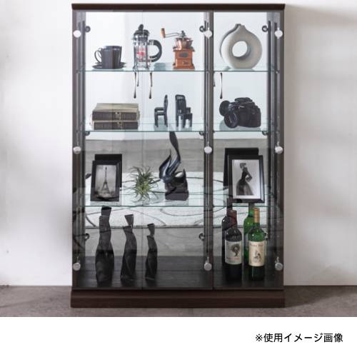 エステW90用 追加棚板(小)オプション 追加ガラス棚 コレクションラック