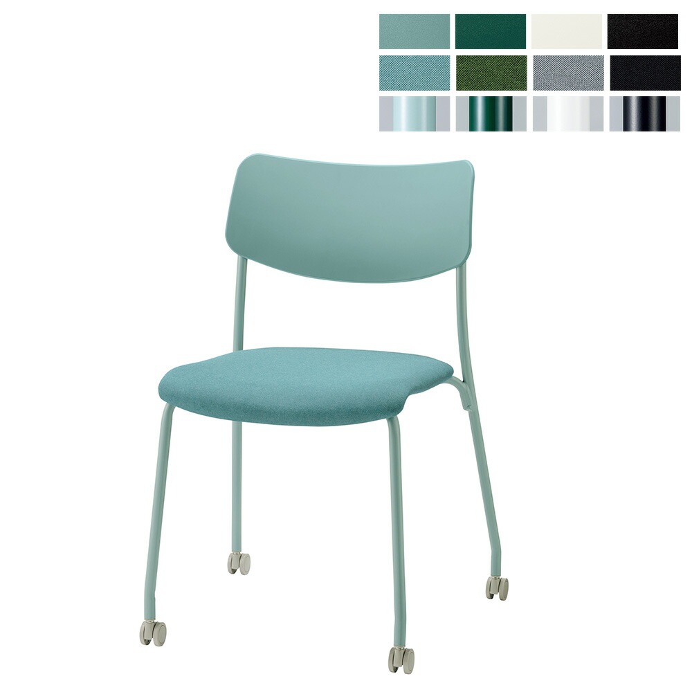 ミーティングチェア ライオン事務器 ソルテ No.3261F キャスター付き No3261F