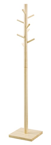 ポールスタンド 木製 高さ1600mm コートハンガー 衣類ラック PH-100