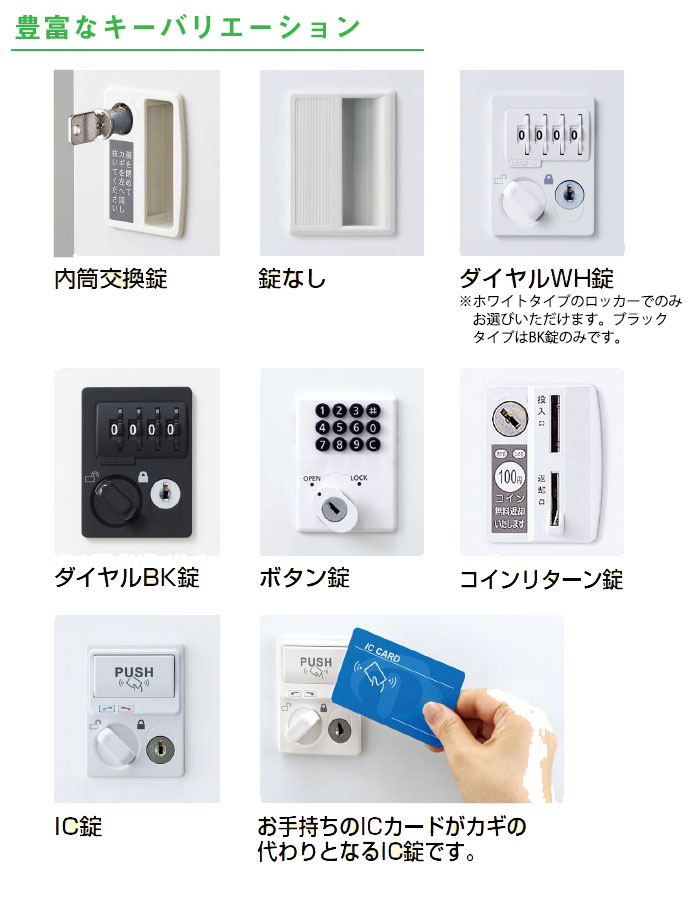 貴重品ロッカー 鍵付き コインロッカー 20人用 生興 KLKW-20-R（商品