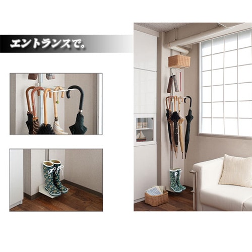 突っ張り棚 省スペース 壁面収納 ディスプレイラック nj-0230（商品