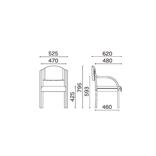 送料無料 IKD-01 2脚セット ダイニングチェア/介護向け椅子肘付き 完成品 スタッキング全5色・グループホーム/デイサービス/福祉施設PVCレザー張り/椅子 メー IKD-01シリーズ 介護用椅子の通販法人オフィス家具のオフィネット