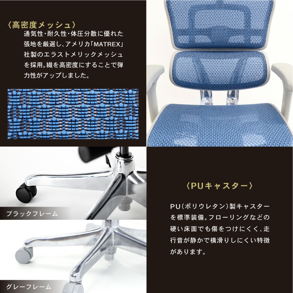 エルゴヒューマン プロ2 ハイタイプ 5Dアームレスト Ergohuman EHP2