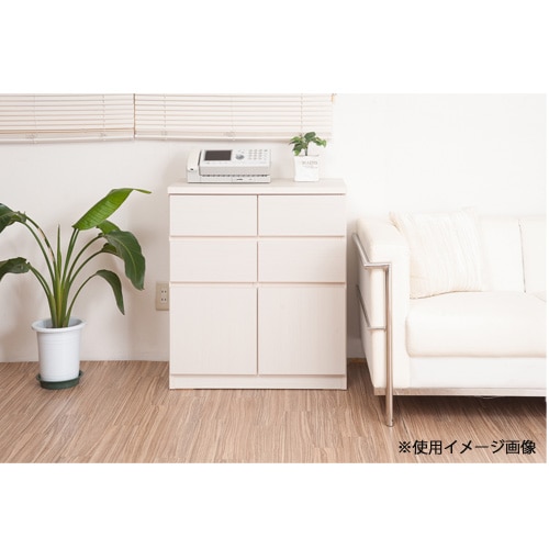 スクエアキャビネット 幅70×奥行39.5×高さ80cm 引出タイプ