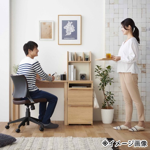 学習机 幅1050×奥行480×高さ730mm 木製 学習デスク ワークデスク FLD-2