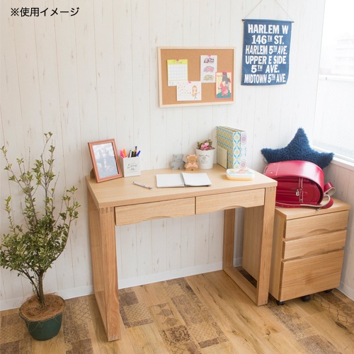 デスク 平机 幅90×奥行45cm 引き出し付 SJSH-401D（商品番号：19-sjsh