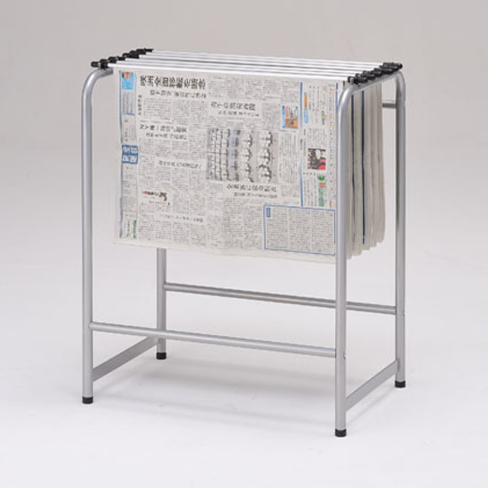 新聞掛け 幅62×奥行40×高さ76cm 新聞架 新聞ラック 新聞スタンド YS-N6