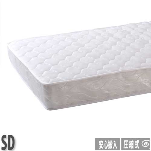 ポケットコイルマットレス セミダブル マットレス 寝具 寝室 ポリエステル 家具 敷布団 送料無料 圧縮ポケットコイルマットレス M6086-SD