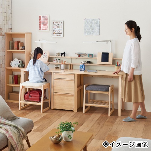学習机 幅1200×奥行480×高さ730mm 木製 学習デスク ワークデスク FLD-3