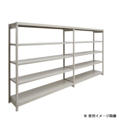 連結用 スチールラック 幅900×奥行450×高さ1800mm 5段 耐荷重150kg/段