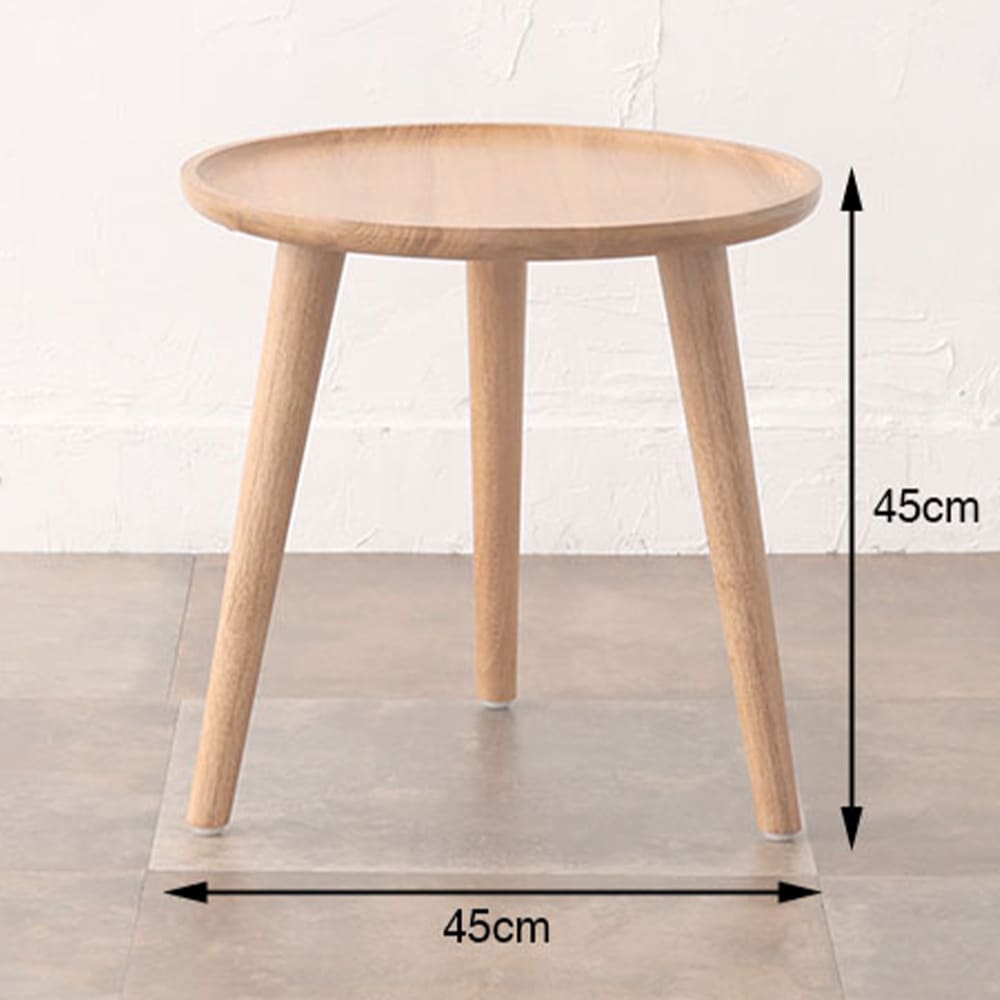 サイドテーブル 丸 ラタン 直径45cm×高さ45cm ナイトテーブル T080XP