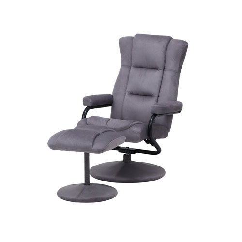 合皮製パーソナルチェア　オットマン付　TJ11167 高級 本革 パーソナルチェア ソファ リクライニング オットマン付き