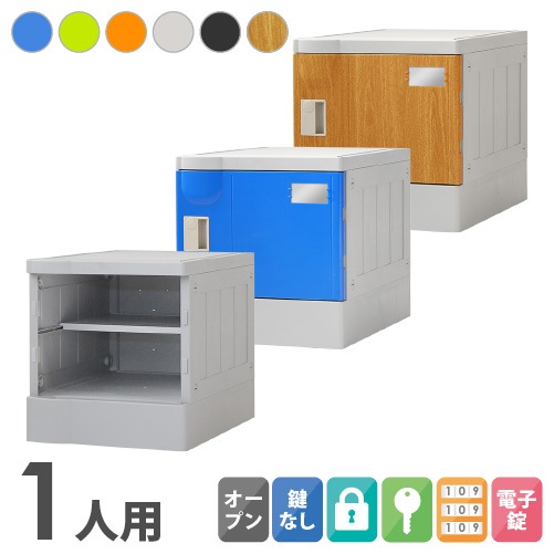プラスチックロッカー 1人用 ロッカー 1列1段 Mサイズ A-390E-11