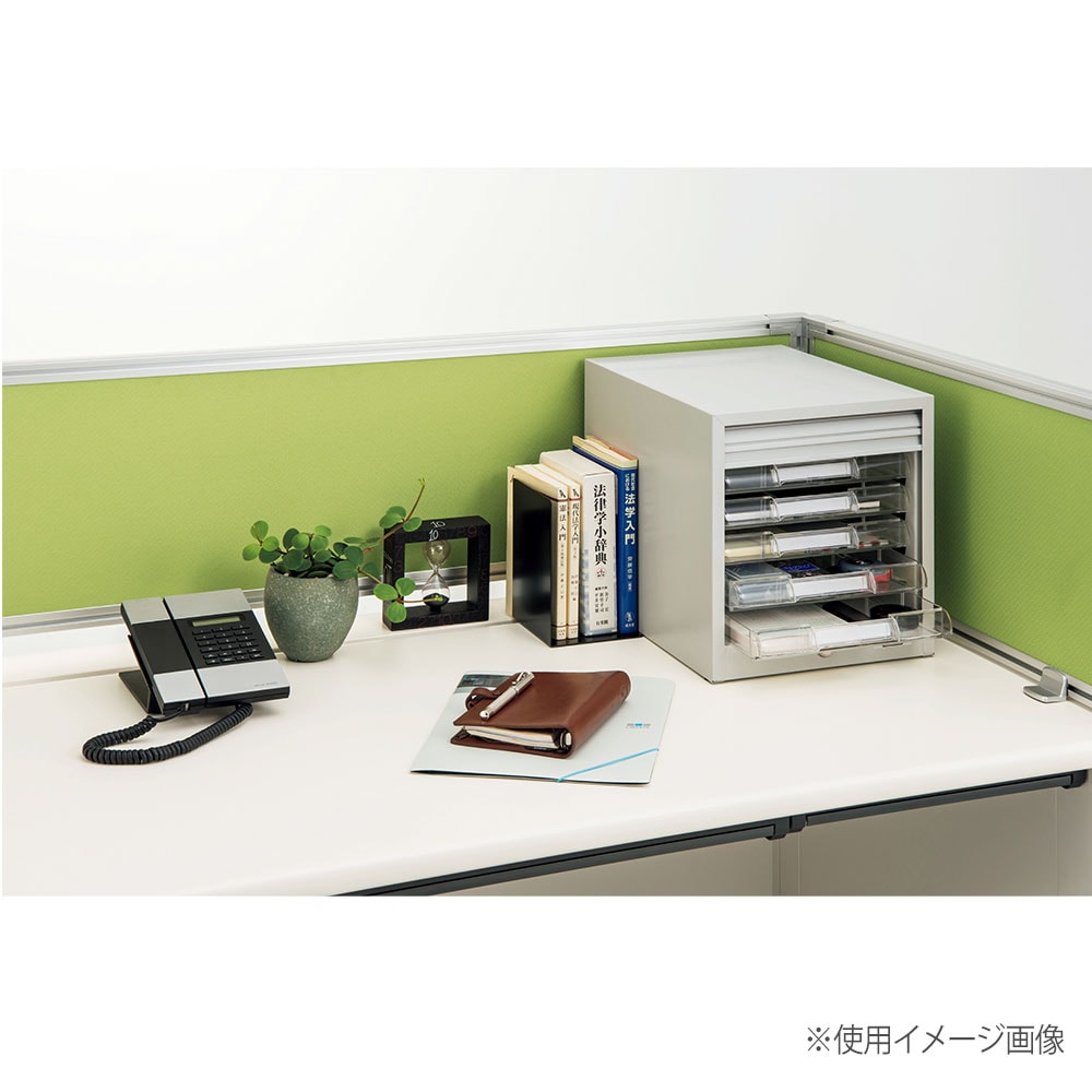 レターケース ライオン事務器 No.135PT シャッター扉タイプ A4判縦型5