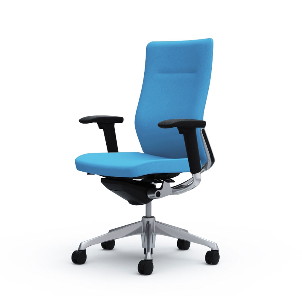 オカムラ オフィスチェア コーラル ハイバック クッションタイプ デザインアーム(固定肘) ポリッシュフレーム ブラックボディ ハンガー付 ランバー無 CQ48BR オカムラ オフィスチェア コーラル ハイバック クッションタイプ 肘