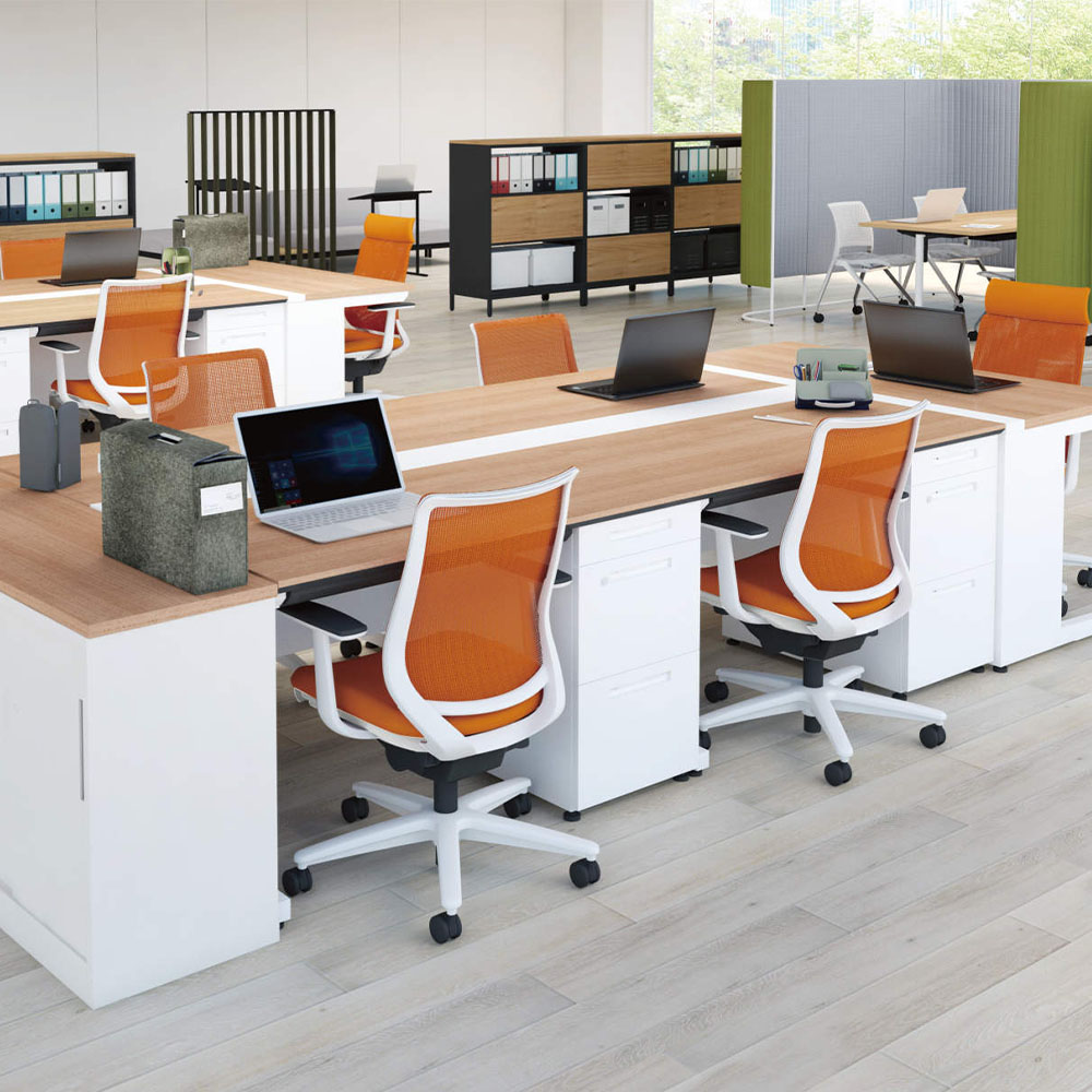 オフィスデスク コクヨ 引き出し付き 幅1600×奥行700mm 平机 SD