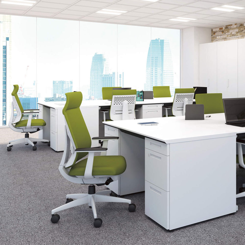 オフィスデスク コクヨ 引き出し付き 幅1600×奥行700mm 平机 SD