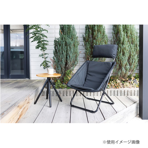 フォールディングチェア 幅650×奥行740～865×高さ960mm 布張り 背