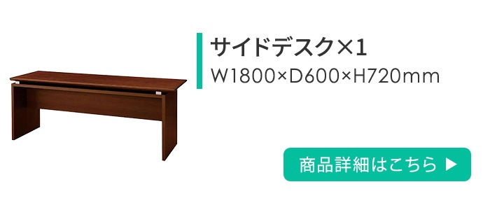 役員セット 4点セット 両袖机 サイドデスク 書棚 VP-391（商品番号