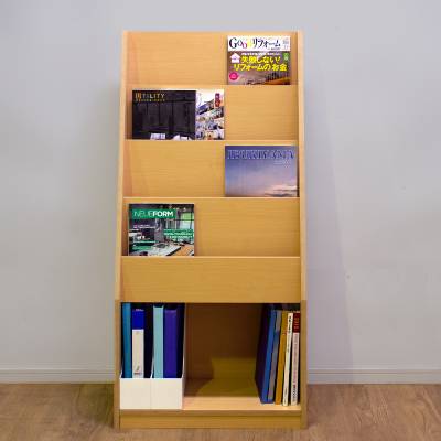 マガジンラック 幅600mm カタログラック 雑誌架 本棚 MAN-11（商品番号