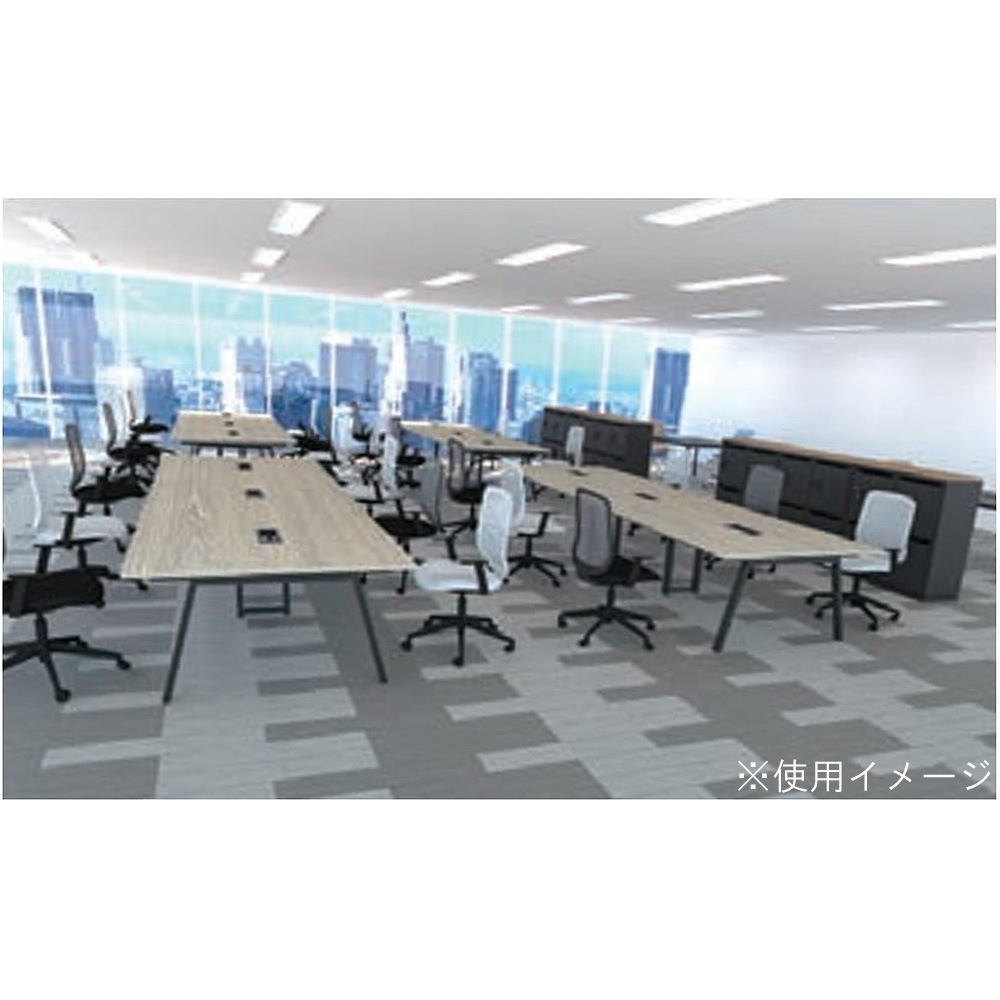 会議用テーブル 幅2400×奥行1400×高さ720mm ミーティングテーブル 会議